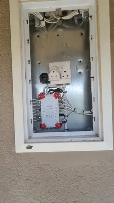 Professional multiswitch splitter box installation for multiple TV points